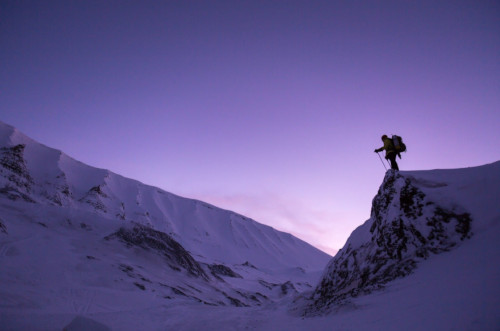 Man on mountain - project